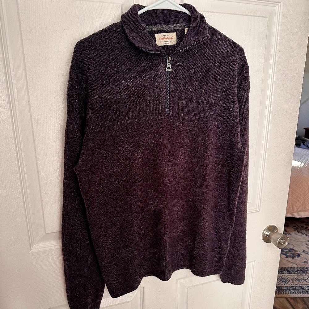 NWOT Weatherproof Mens Heather 1/4 Zip Pullover Large